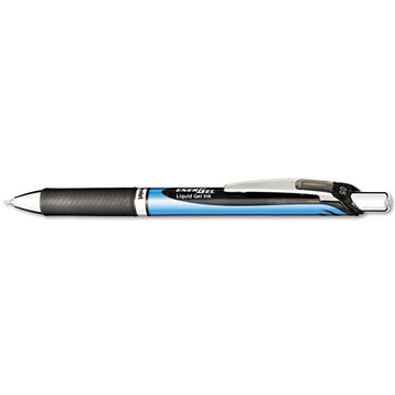 Pentel® Energel Rtx Gel Pen, Retractable, Fine 0.5 Mm Needle Tip, Black Ink, Silver-black Barrel freeshipping - TVN Wholesale